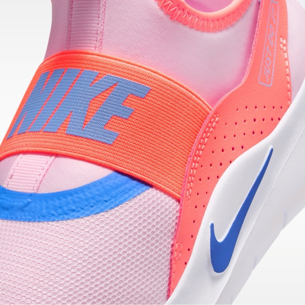 Nike Flex Runner Pink and Orange Girls Sneakers 12C - Picture 7 of 8